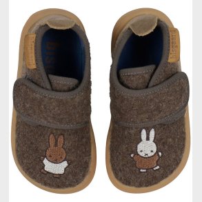 Bisgaard X Miffy Hjemmesko - Barefoot - Dark Brown