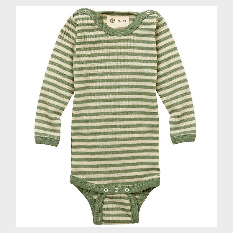 Engel Body l/ - Uld - Sage Green Melange/Natural