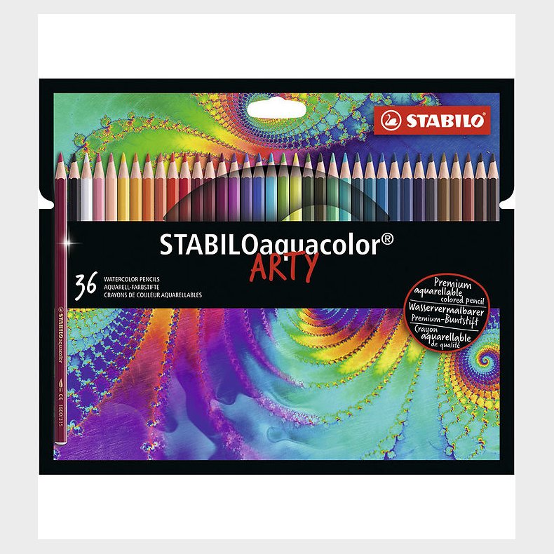 Stabilo Farveblyanter - Aquacolor Arty - 36 stk - Multifarvet