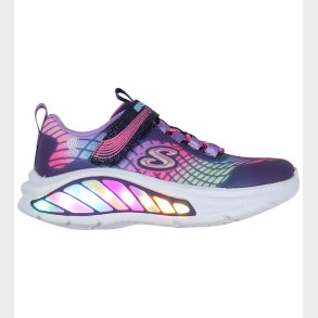 Skechers Sko m. Lys - Rainbow Cruisers - Navy/Multi