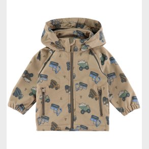 Name It Softshelljakke m. Fleece - NmmAlfa08 - Silver Mink/Truck