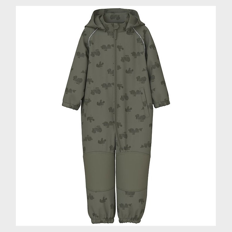 Name It Softshelldragt m. Fleece - NmmAlfa08 - Noos - Dusty Oliv