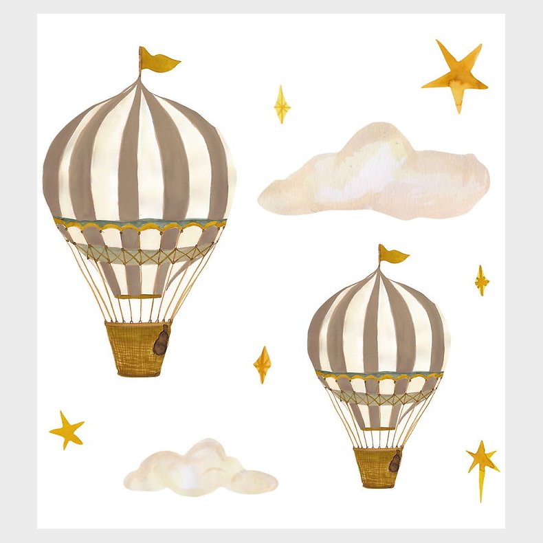 Thats Mine Vg klistermrker - Dreamy balloons - Brown