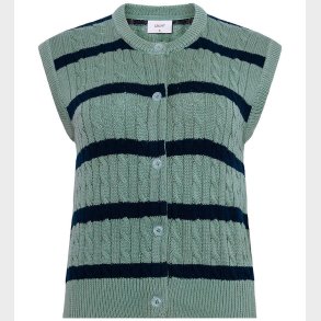 Grunt Vest - Strik - GrLine - Dust Green/Navy