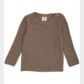 Msli Bluse - Woolly - Uld - Walnut Melange