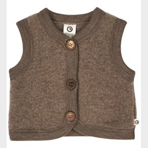 Msli Vest - Uld - Walnut Melange