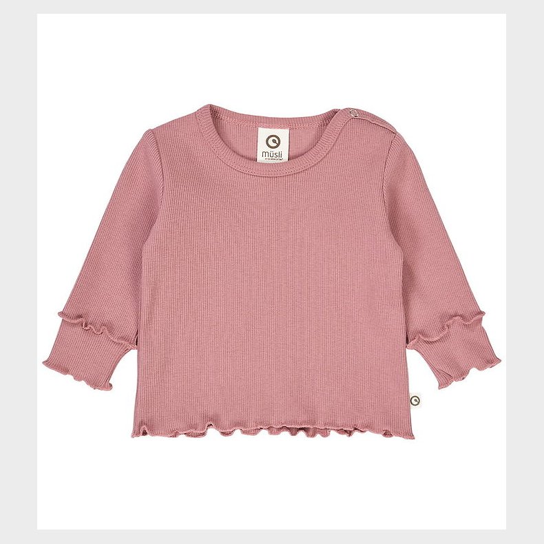 M�sli Bluse - Rib - Cozy Me - Nostalgia Rose