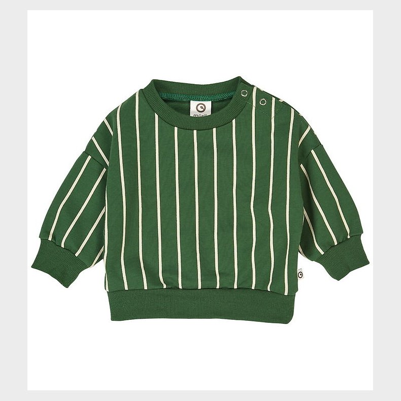 M�sli Sweatshirt - Pinstripe - Green Gables/Oak