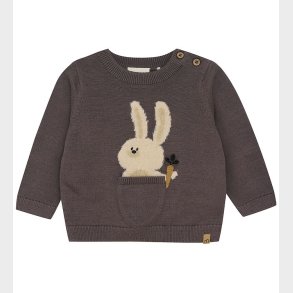 Minymo Bluse Knit - Dark Gull Grey