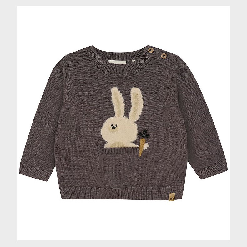 Minymo Bluse Knit - Dark Gull Grey