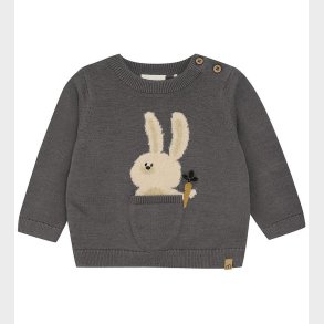 Minymo Bluse Knit - Dark Gull Grey