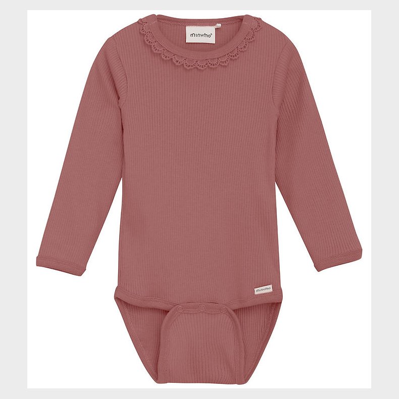 Minymo Body l/� - Rib - Withered Rose