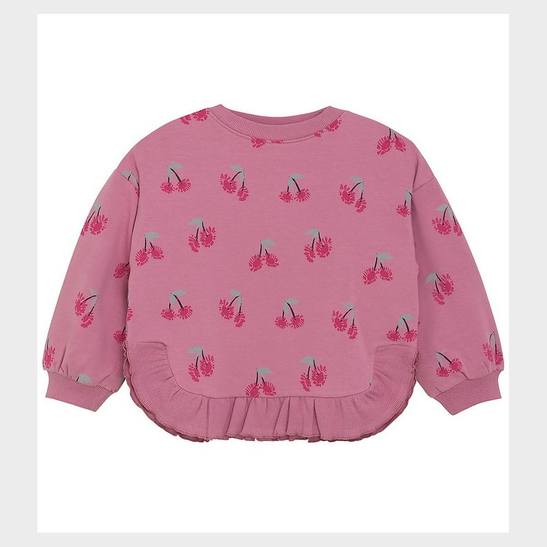 Minymo Sweatshirt - AOP - Mauve Orchid
