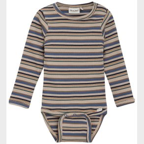 Minymo Body l/� - Rib - China Blue