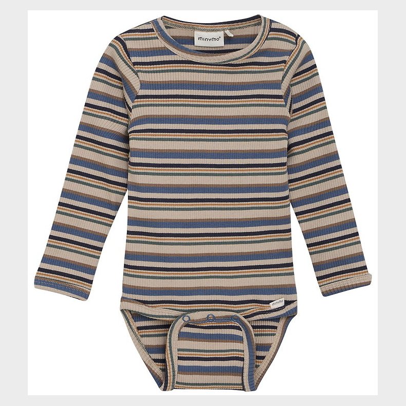 Minymo Body l/� - Rib - China Blue