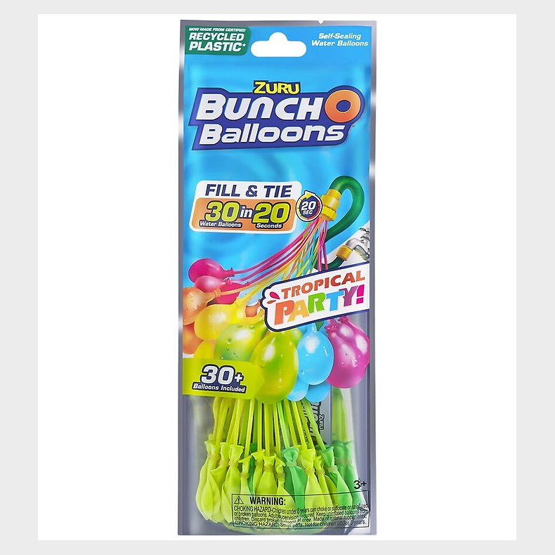 Bunch O Balloons Vandballoner - 30 stk. - Tropical Party