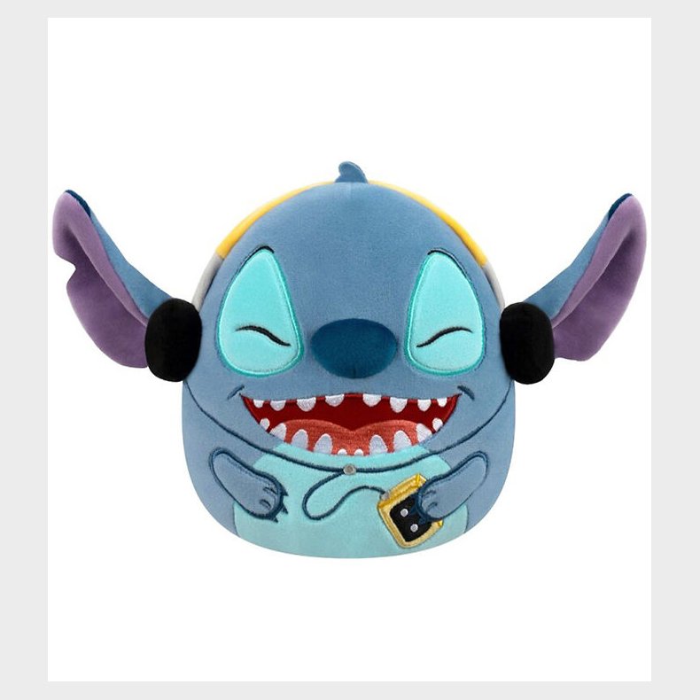 Squishmallows Bamse - 20 cm - Stitch m. Hrertelefoner