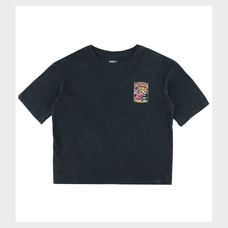 Roxy T-Shirt - Eve Oversize - Anthracite m. Print