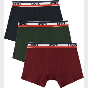 Levis Boxershorts - 3-pak - Rd/Sort/Grn
