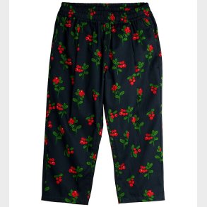 Mini Rodini Bukser - Sort m. Tyttebr