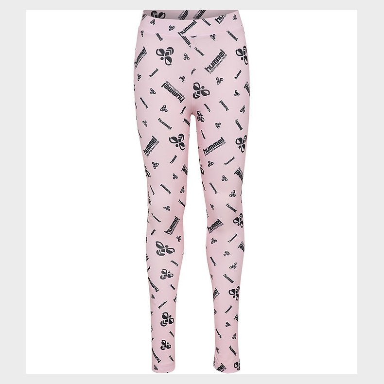 Hummel Leggings - hmlJR Gym - Barely Pink m. Logo