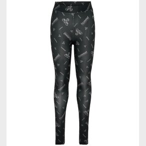 Hummel Leggings - hmlJR Gym - Sort/Ebony m. Logo