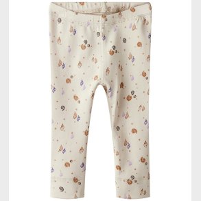 Name It Leggings - NbfHiline - Sandshell m. Glimmer