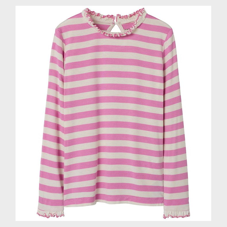 Name It Bluse - NkfPrakula - Fuchsia Pink/Bright White