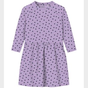 Name It Kjole - NmfPbelle - Lavendula/Heart In Dark Sapphire