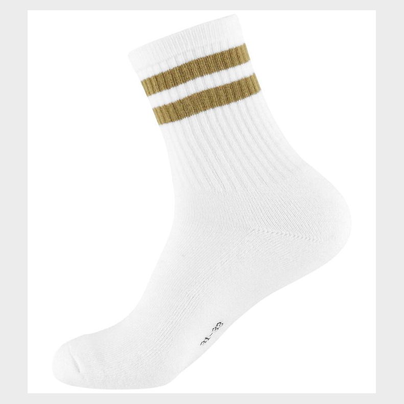 Name It Strmper - NkmJans - Bright White/Dull Gold