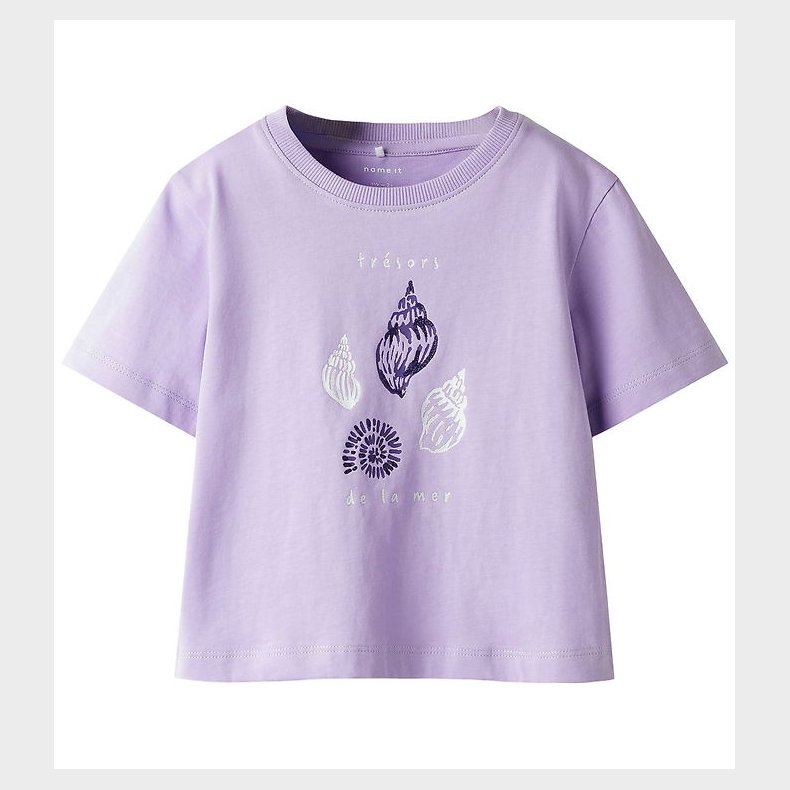 Name It T-shirt - NmfHaline - Lavendula