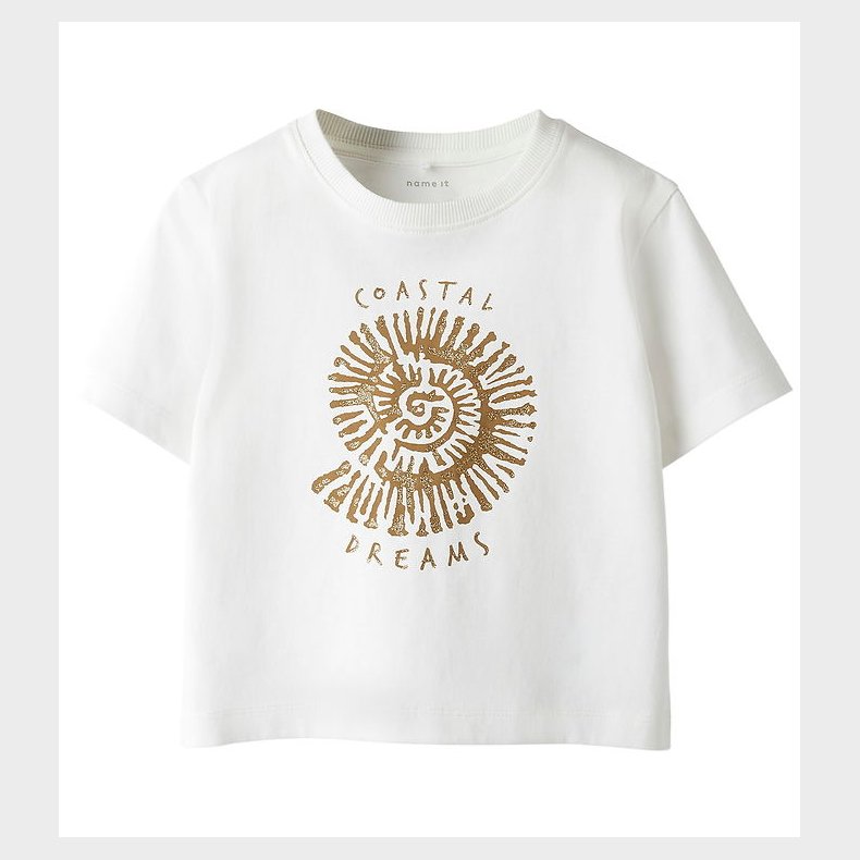 Name It T-shirt - NmfHaline - Cloud Dancer