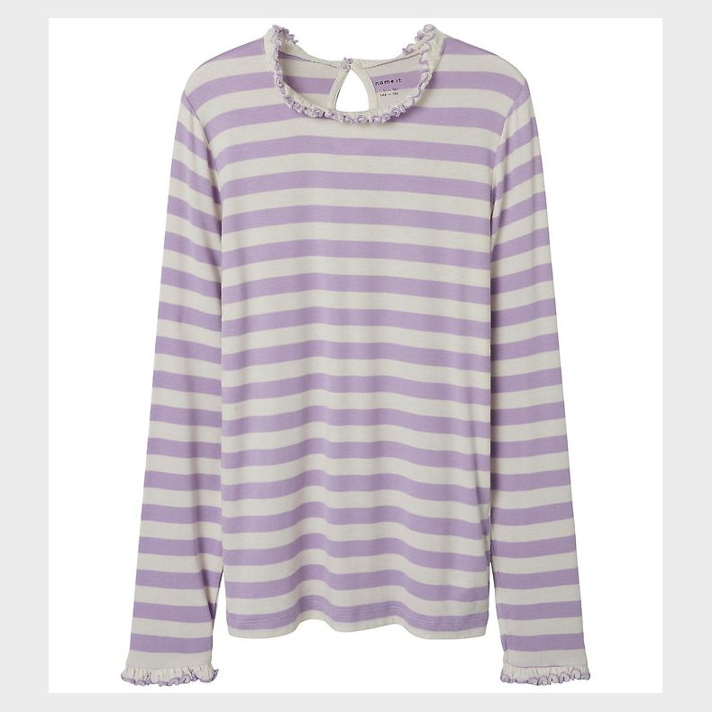 Name It Bluse - NkfPrakula - Lavendula/Bright White