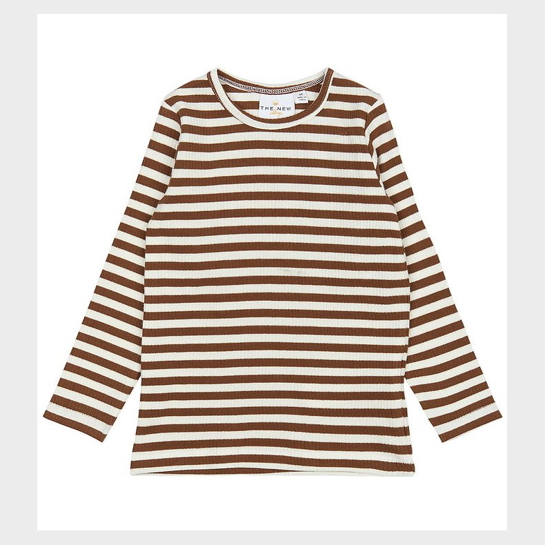 The New Siblings Bluse - Rib - TnstFro - Toffee Striped