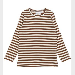 The New Siblings Bluse - Rib - TnstFro - Toffee Striped