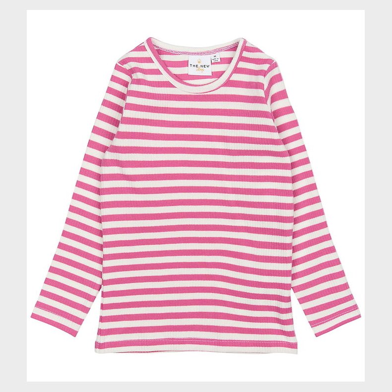 The New Siblings Bluse - Rib - TnstFro - Ibis Rose Striped