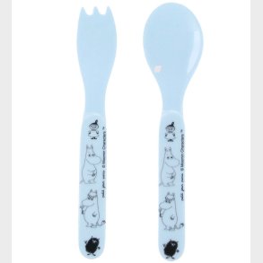 Petit Jour Paris Bestik - Ske/Gaffel - Moomin - Bl