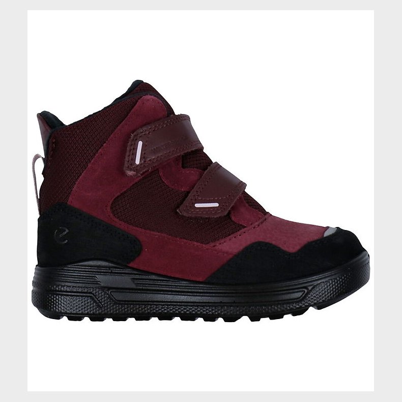 Ecco Vinterstvler - Urban Snow K Mid - Black/Red Plum/Dark Ruby