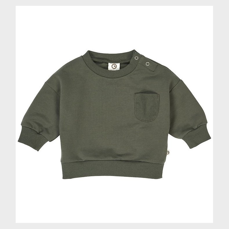 Msli Sweatshirt - Baby - Cozy Me Pocket - Deep Green