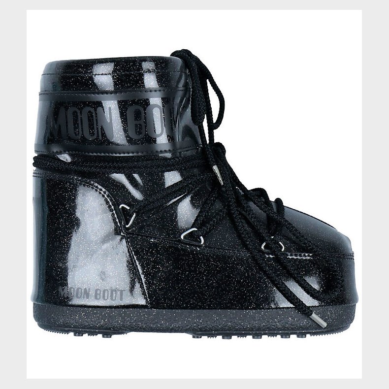 Moon Boot Vinterstvler - Icon Low Glitter - Sort