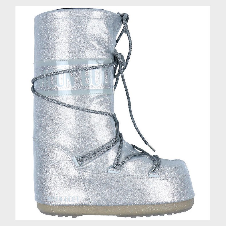 Moon Boot Vinterstvler - Icon Glitter - Silver