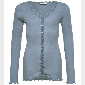 Rosemunde Cardigan - Rib - Balta - Infinity m. Blonder