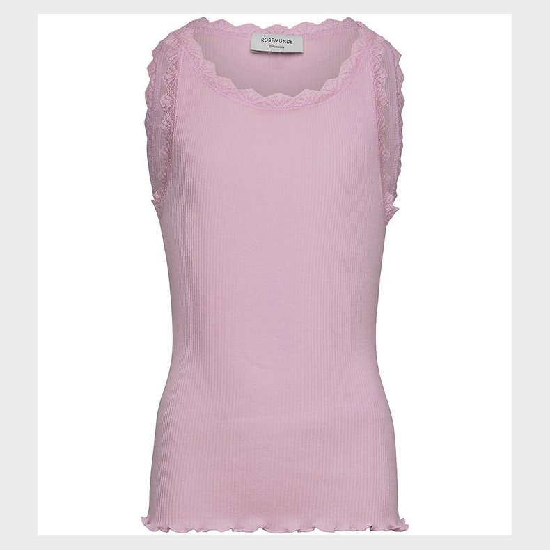 Rosemunde Top - RkBalta - Rib - Dawn pink m. Blonder