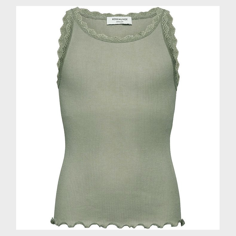 Rosemunde Top - RkBalta - Rib - Abbey Stone m. Blonder