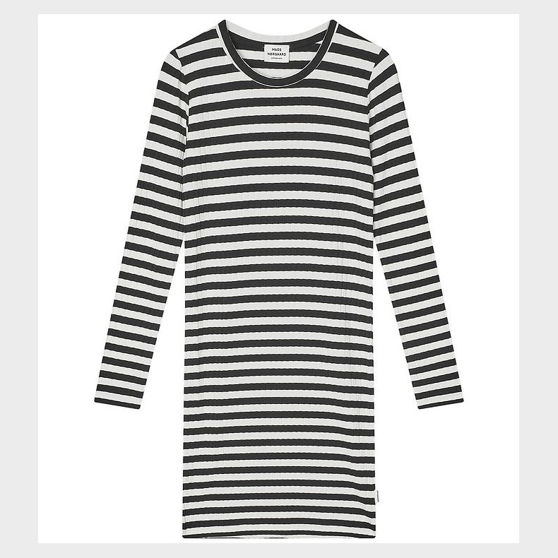 Mads Nrgaard Kjole - Stripe Dubina - Black/Vanilla Ice