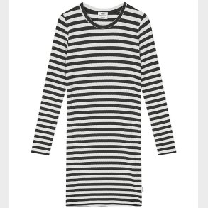Mads Nrgaard Kjole - Stripe Dubina - Black/Vanilla Ice