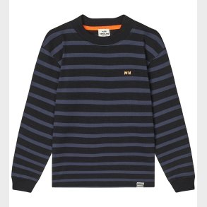 Mads Nrgaard Bluse - Jersey Stripe Carlito - Parisian Night/Bla