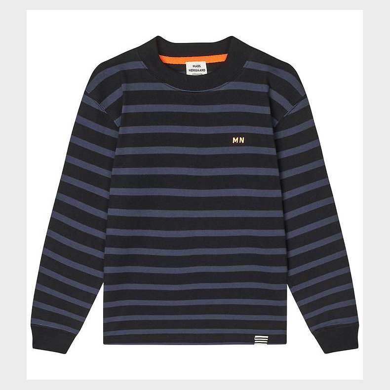 Mads N�rgaard Bluse - Stripe Carlito - Parisian Night/Sort