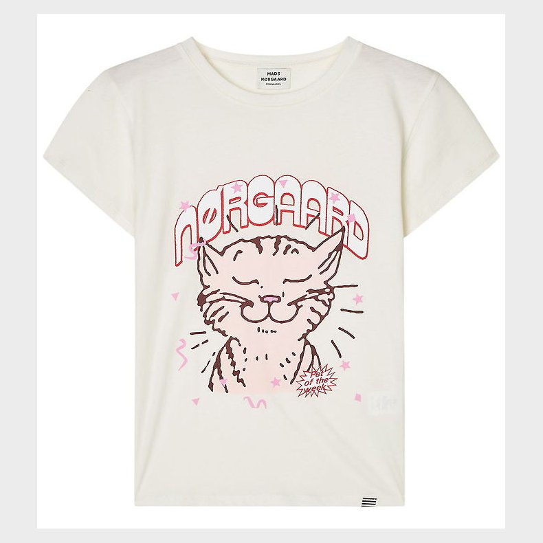 Mads Nrgaard T-shirt - Tuvina Print - Vanilla Ice