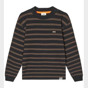 Mads N�rgaard Bluse - Stripe Carlito - Sort/Demitasse